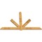 Ekena Millwork Kennewick Rough Sawn Timber Gable Bracket, Western Red Cedar, 96"W x 60"H x 2"D x 6"F, 15/12 Pitch GBW096X60X0206KEN00RWR - alternate 5